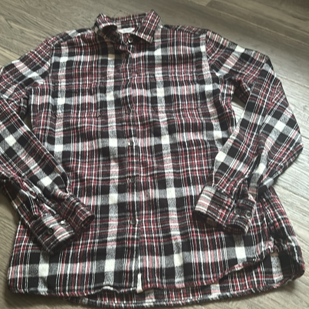 Woolrich | Red and Black Flannel Plaid Button Down Shirt Size XS - Picture 2 of 11